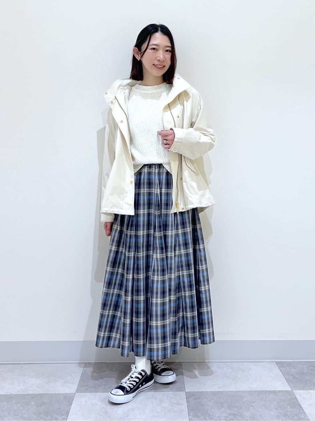 canaさんの「Dessin｜【撥水/2WAY】フーディーブルゾン」を使ったコーディネート