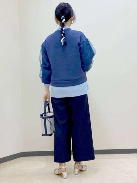  beni_gingerさんの「Reflect｜チュールレイヤードスリーブプルオーバー」を使ったコーディネート