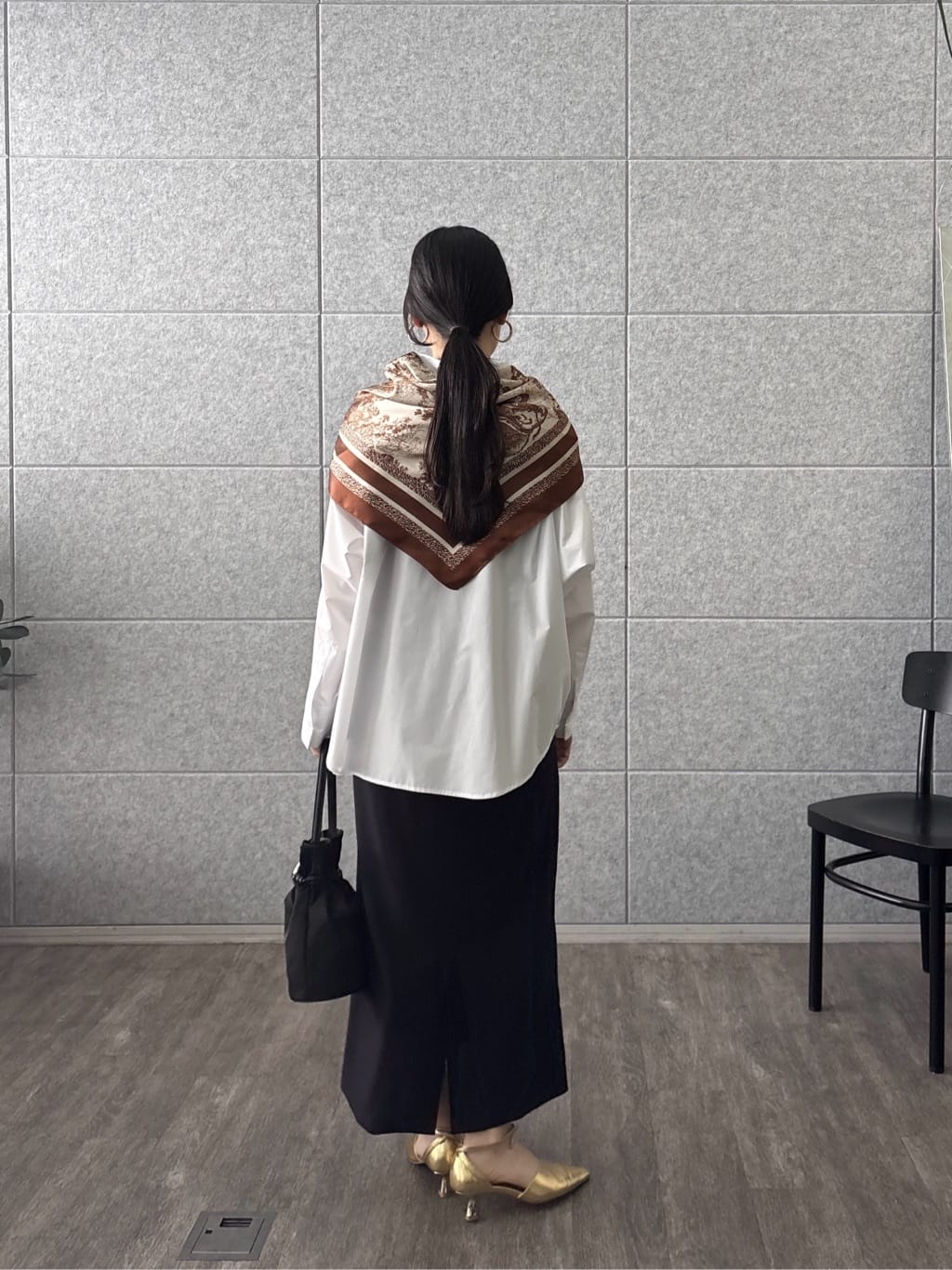 rinaさんの「INDIVI｜Timeless｜ビッグポケットフォルムシャツ【接触冷感】」を使ったコーディネート