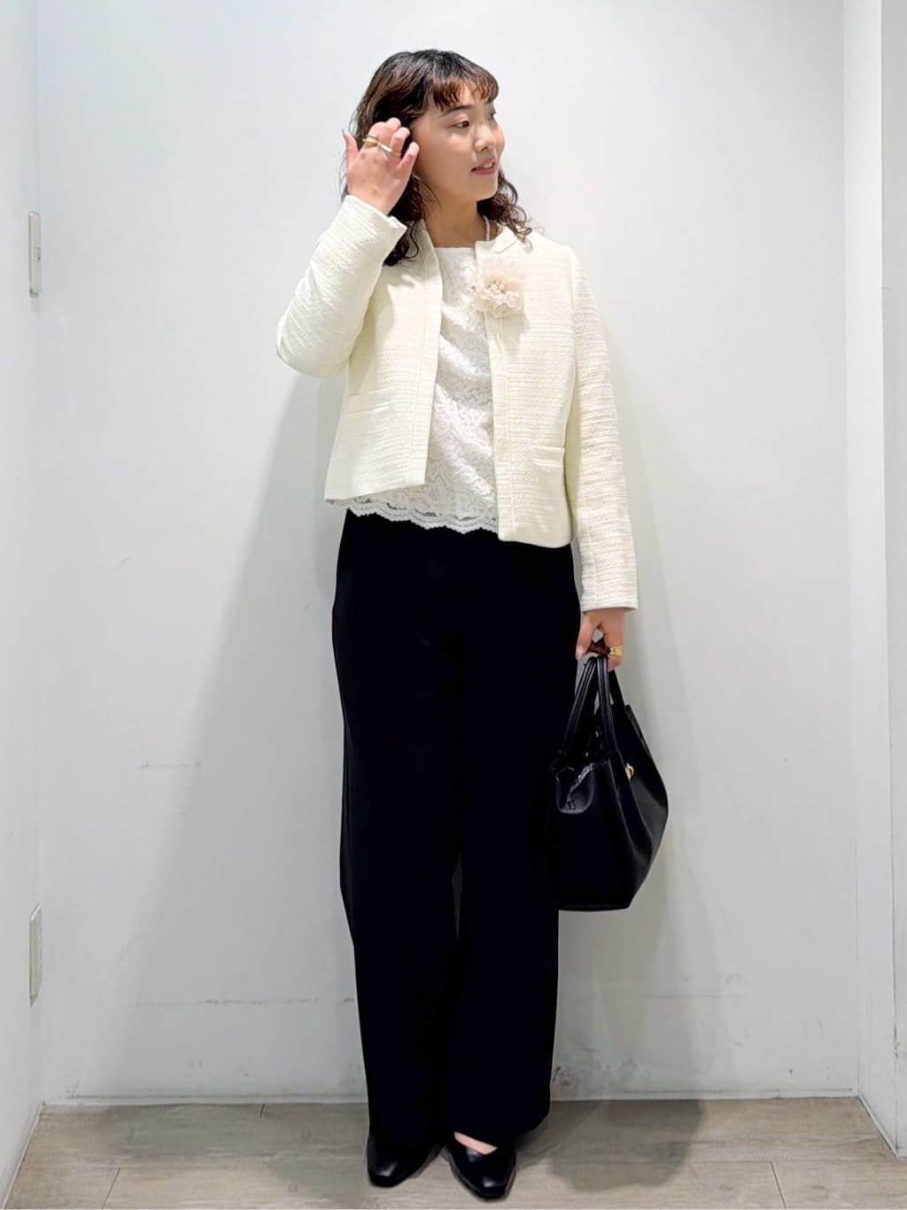 sumicaさんの「OPAQUE.CLIP｜《通勤対応》 コットンツイードジャケット」を使ったコーディネート