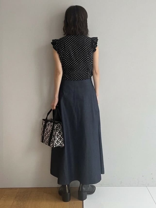 misaさんの「DRESSTERIOR｜【otonaMUSE5月号掲載/着映え/ウォッシャブル】ドットプリントウィングスリーブブラウス」を使ったコーディネート