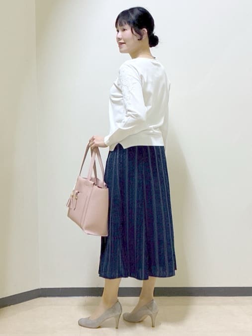  beni_gingerさんの「Reflect｜レースデザインスリーブニットプルオーバー」を使ったコーディネート