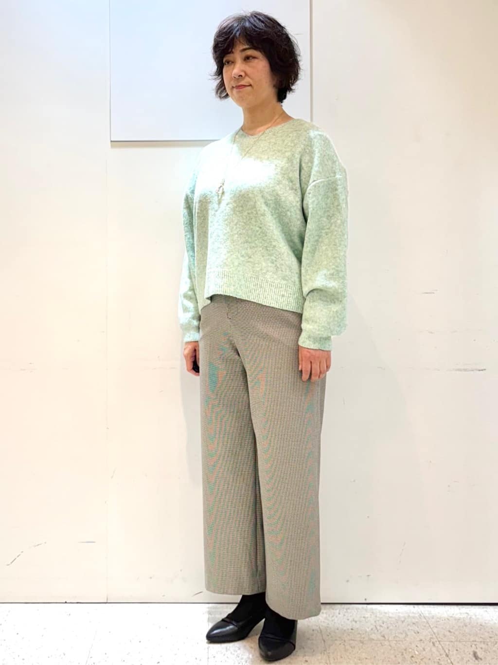 ヤスコさんの「Reflect｜【裏起毛／ゆったりシルエット】ストレートワイドパンツ」を使ったコーディネート