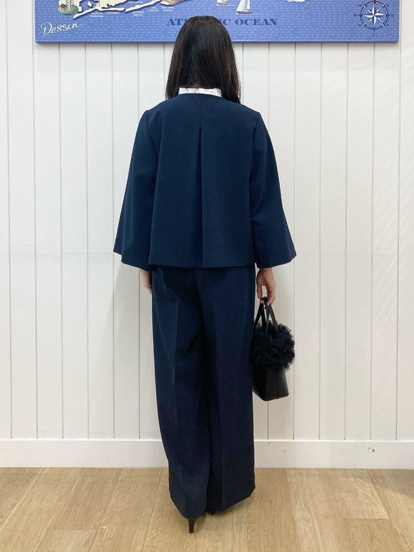 yoshiさんの「Dessin｜【セットアップ可能/洗える】ダブルクロスワイドパンツ」を使ったコーディネート