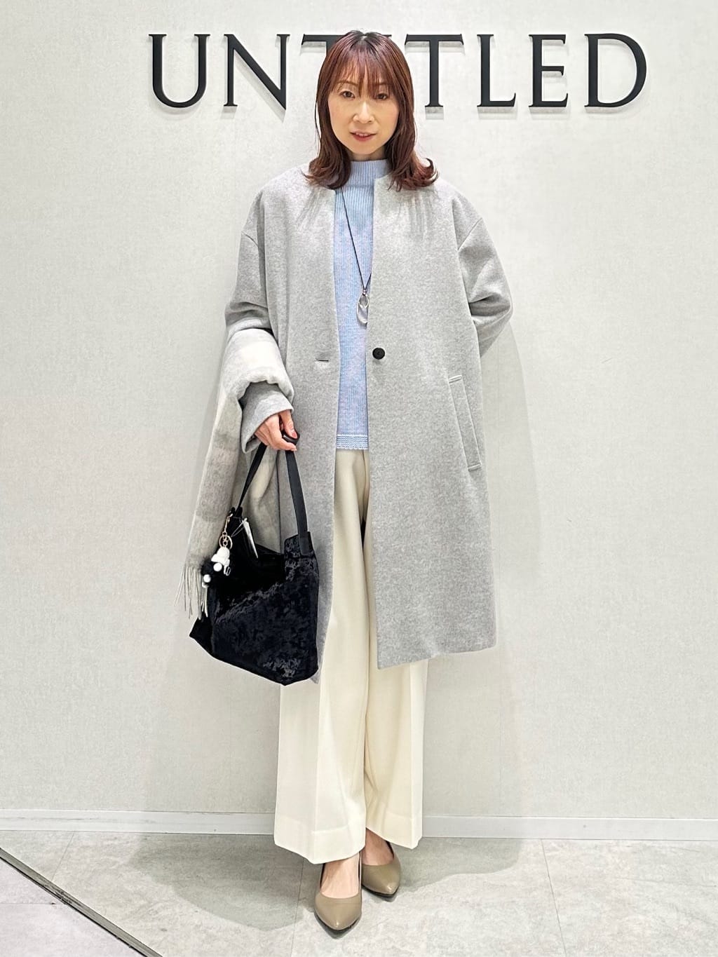 Miwaさんの「UNTITLED｜【洗える】スポンディッシュ ボトルネックニット」を使ったコーディネート