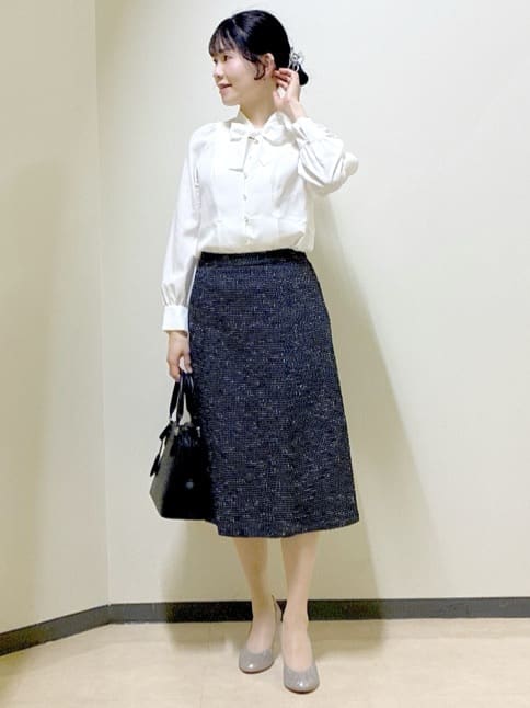  beni_gingerさんの「Reflect｜【レイヤードに◎】ボウタイブラウス」を使ったコーディネート