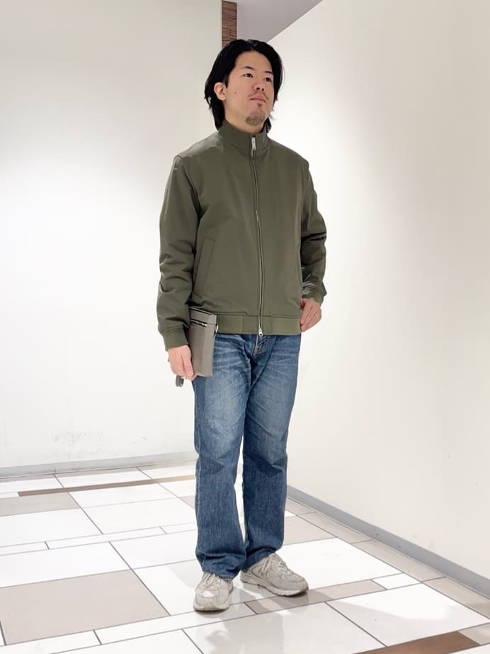 及川さんの「TAKEO KIKUCHI｜スタンドカラー ショート リブ ブルゾン」を使ったコーディネート