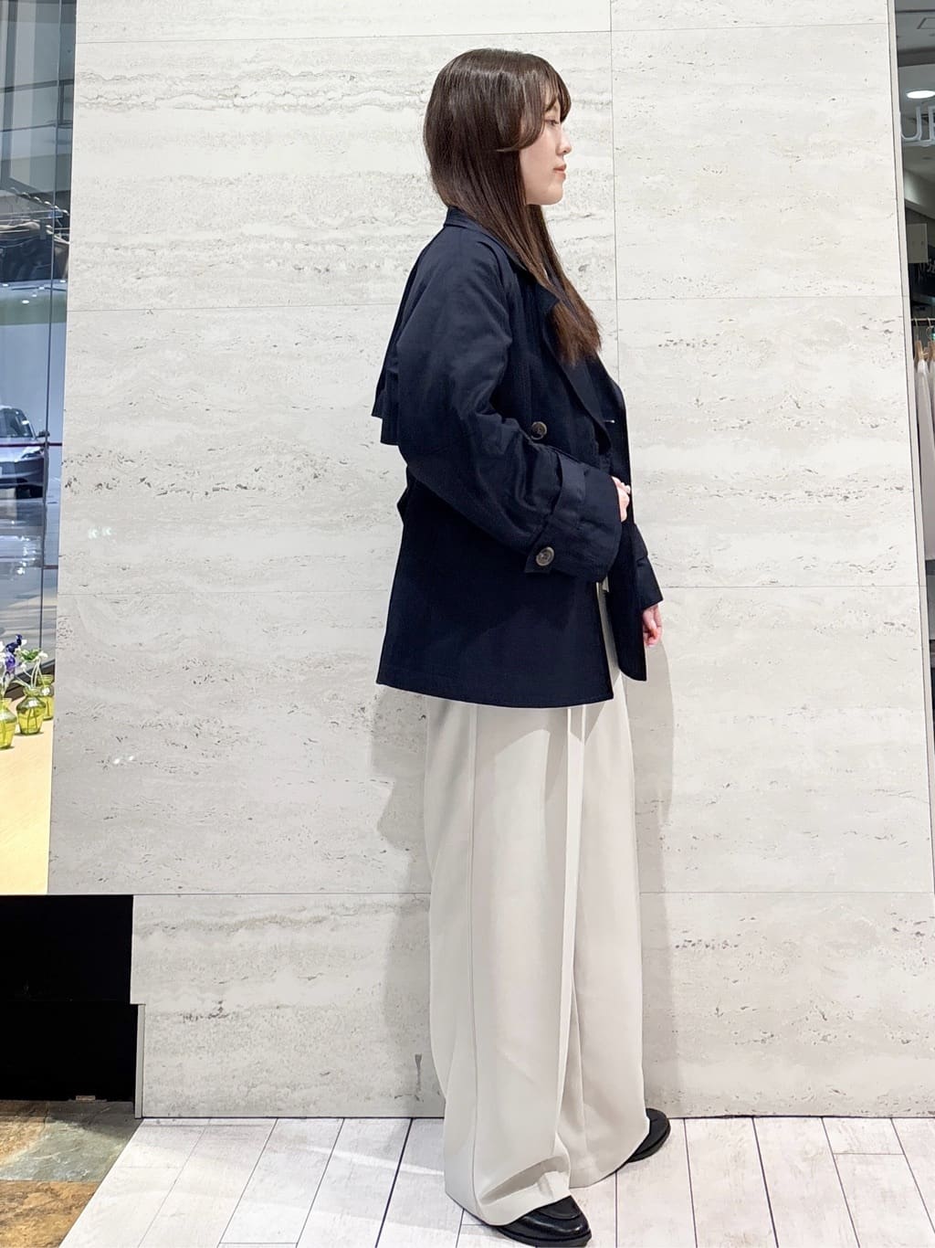 かほさんの「OPAQUE.CLIP｜【抗菌防臭加工】ビット付きローファー」を使ったコーディネート