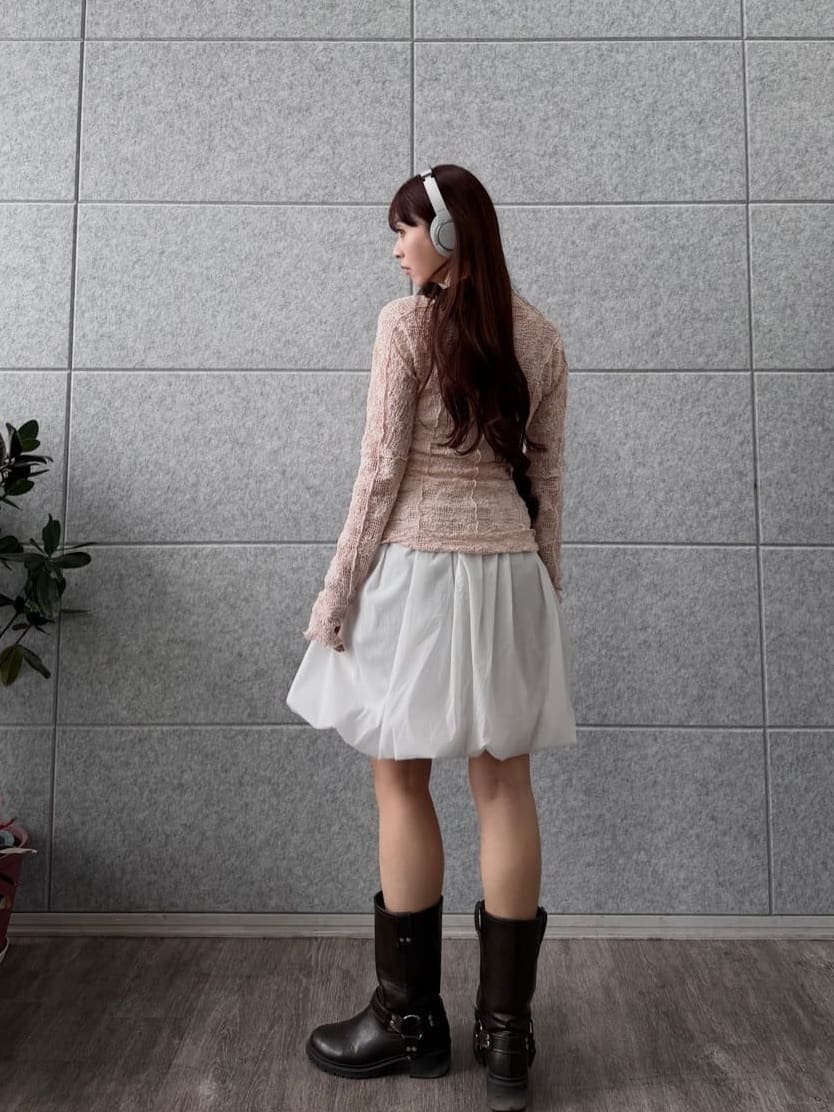 kanamiさんの「CODE A｜balloon easy skirt」を使ったコーディネート