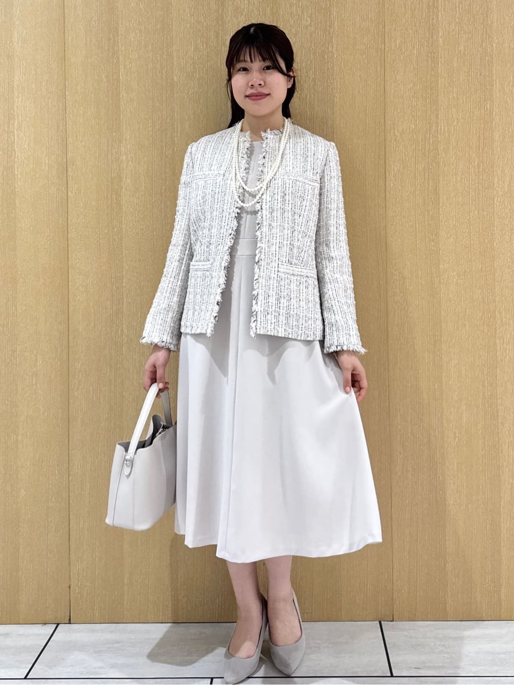 nanaさんの「UNTITLED｜【仕事着/スーツ】ファンシーツイード ジャケット」を使ったコーディネート