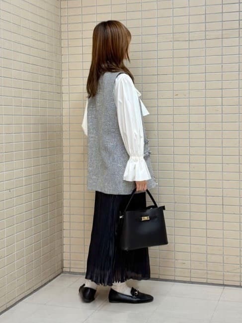 kyokaさんの「UNTITLED｜◆【セレモニー/華やか】2WAYボウタイブラウス」を使ったコーディネート