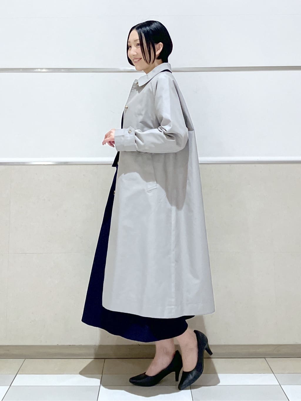eriko さんの「Dessin｜シャンブレースプリングコート」を使ったコーディネート