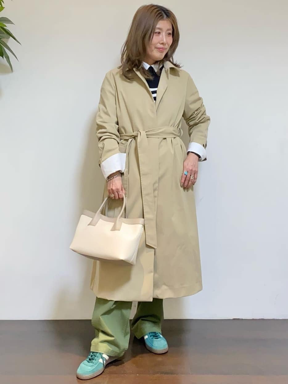 tomoさんの「UNTITLED｜◆【はっ水/洗える】タスランステンカラーコート」を使ったコーディネート