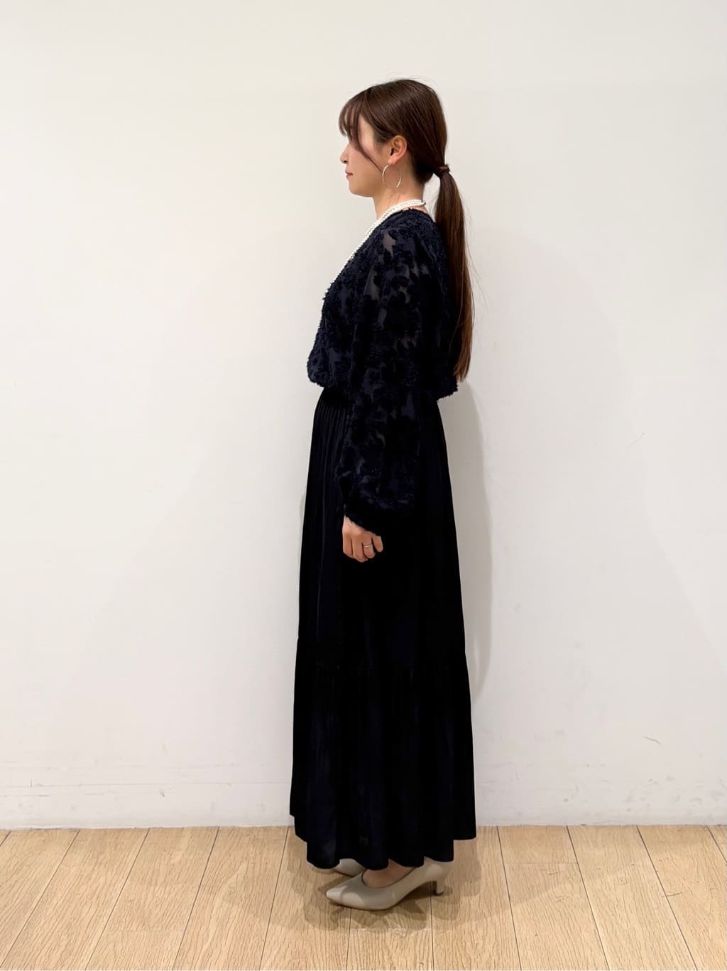 maiさんの「INDIVI｜【セレモニー／洗える】ミックスツイードライトジャケット」を使ったコーディネート