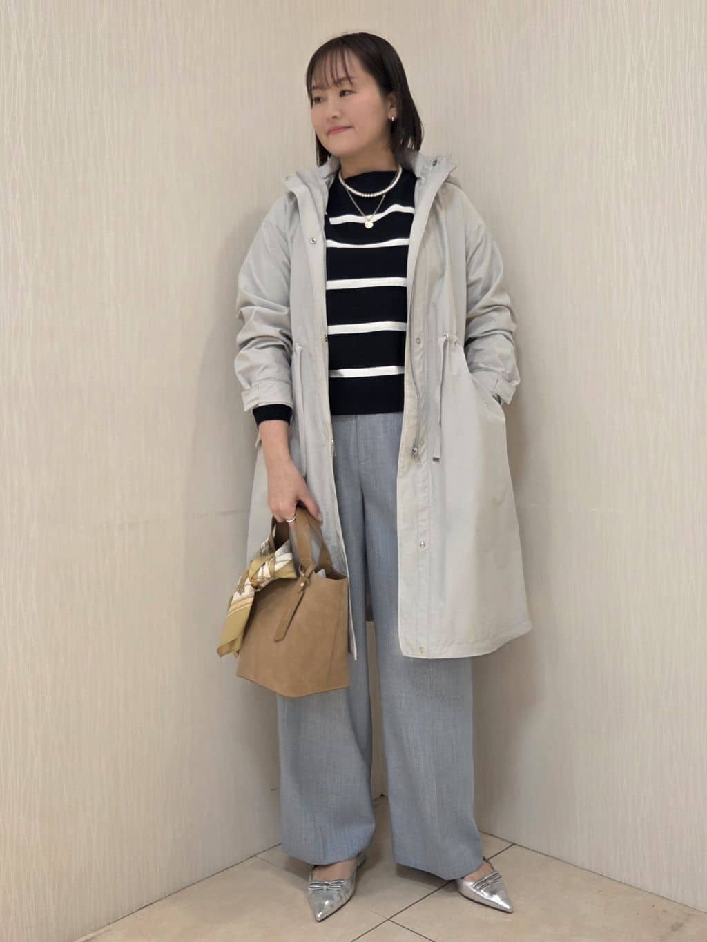 naokoさんの「UNTITLED｜◆【2WAY/洗える/はっ水】グログランモッズコート」を使ったコーディネート
