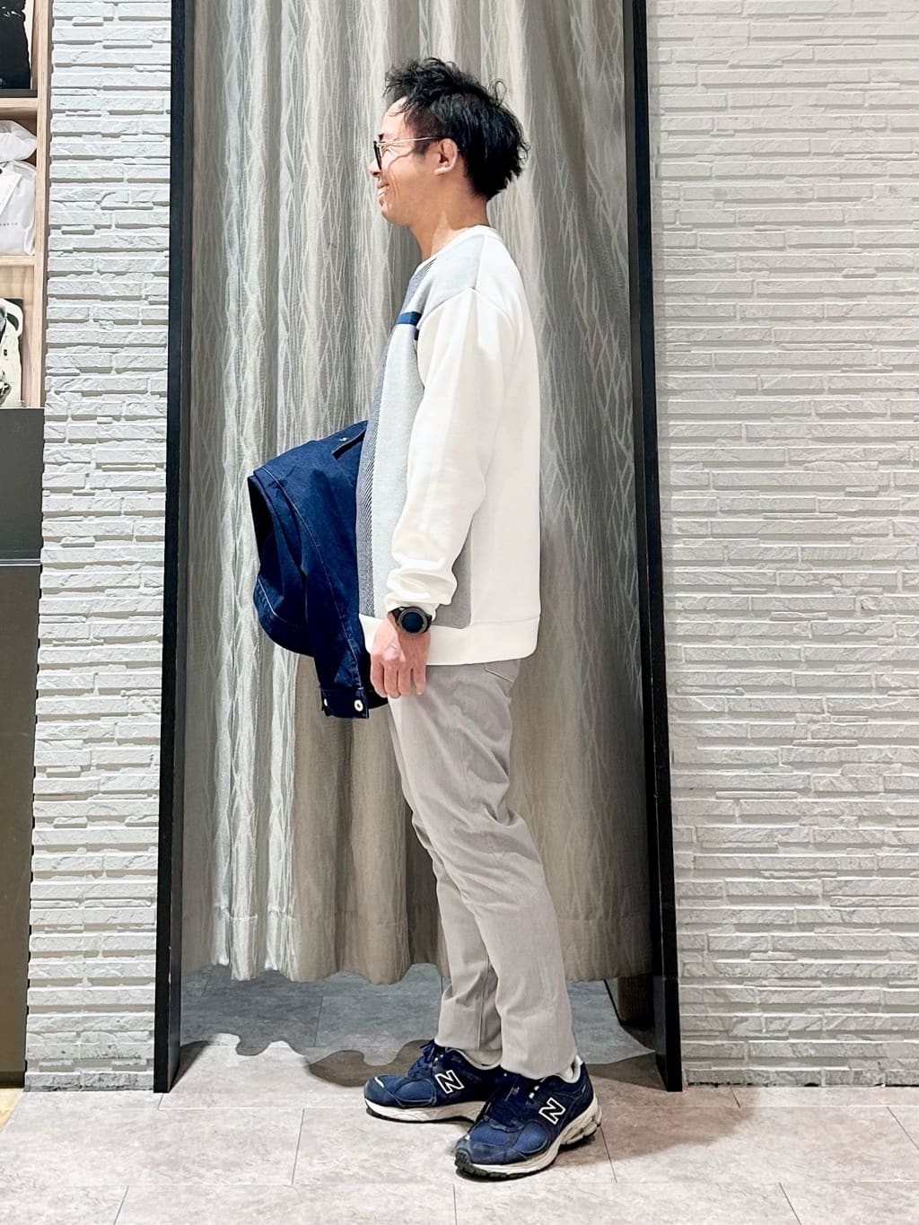 KENJI Iさんの「THE SHOP TK｜【大人にも取り入れやすい】デニムジャケット セットアップ可/洗濯機OK」を使ったコーディネート