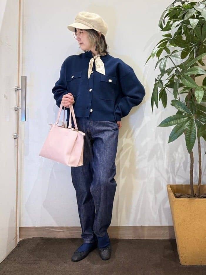 misakiさんの「SHOO･LA･RUE｜【洗濯機可/S-LL】1枚でも羽織りでも 華やか上品カーデ」を使ったコーディネート