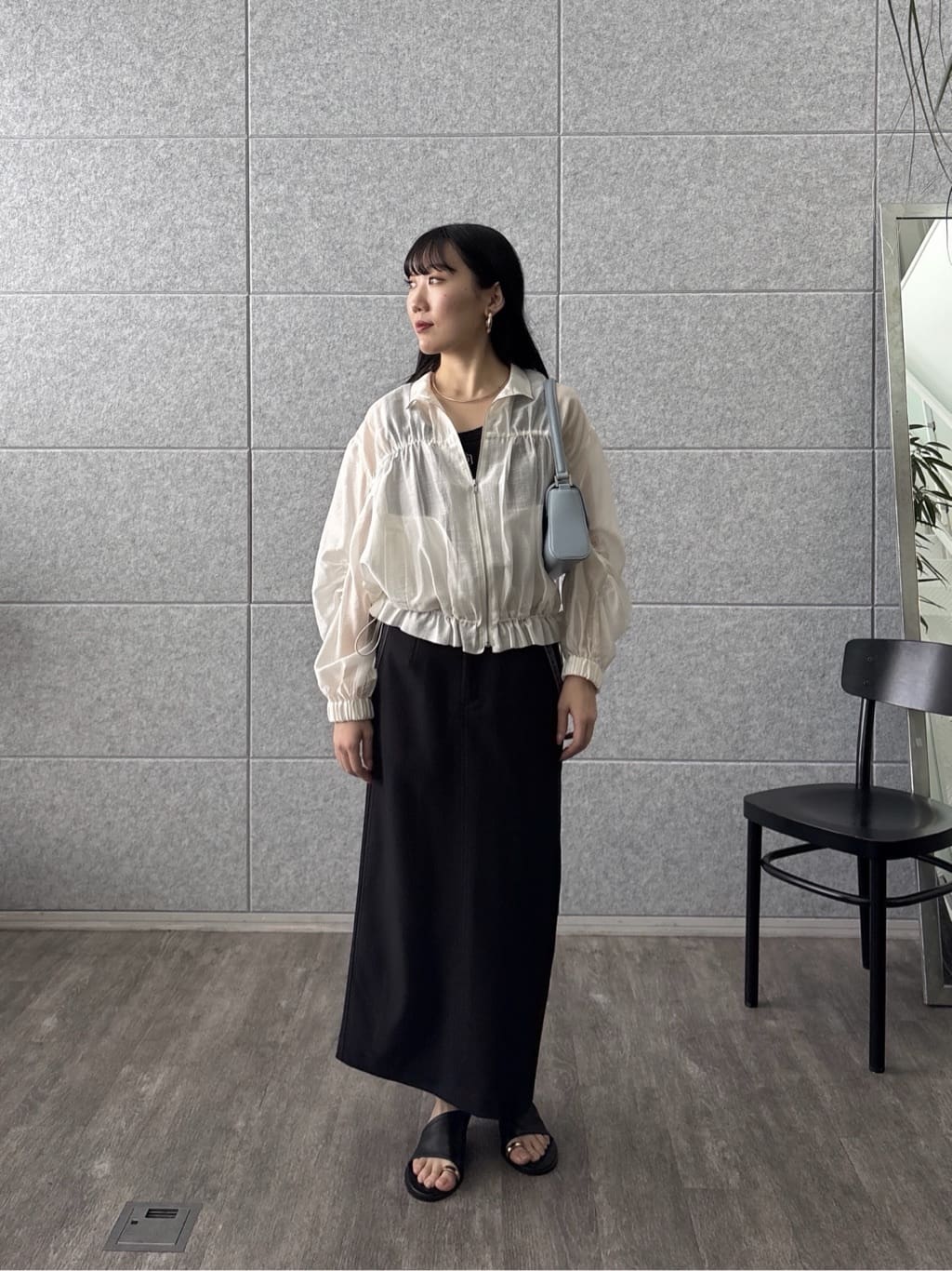 rinaさんの「INDIVI｜シアーシャーリングブルゾン」を使ったコーディネート