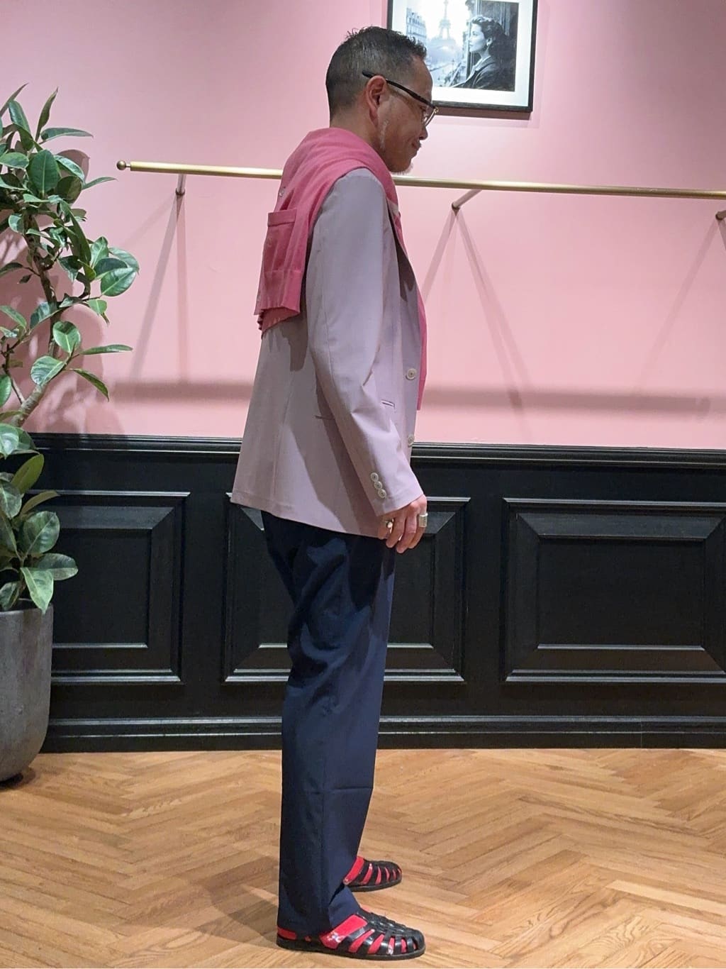 torigoeさんの「DRESSTERIOR｜【セットアップ可/MonoMax4月号掲載/Safari5月号掲載】CARREMAN ストレッチジャ」を使ったコーディネート
