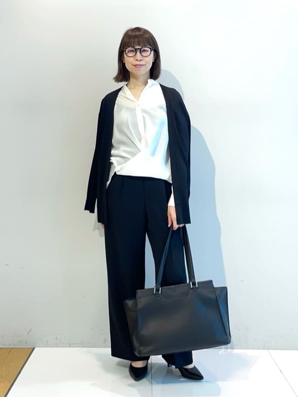 murayamaさんの「INDIVI｜【洗える／上品】きれいめ着流しカーディガンニット」を使ったコーディネート