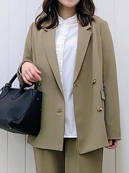 itoさんの「Dessin｜【入卒/セレモニー/お仕事/セットアップ可能】ダブルジャケット」を使ったコーディネート