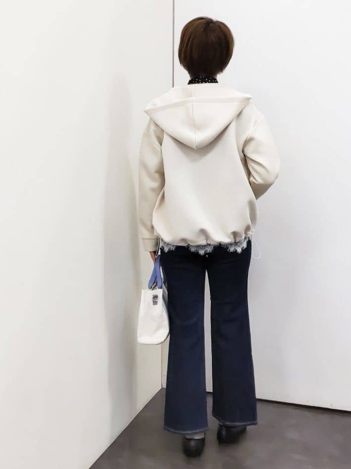 やまちゃんさんの「grove｜高評価！【洗濯機OK】ベーシックニット【毛玉軽減】」を使ったコーディネート