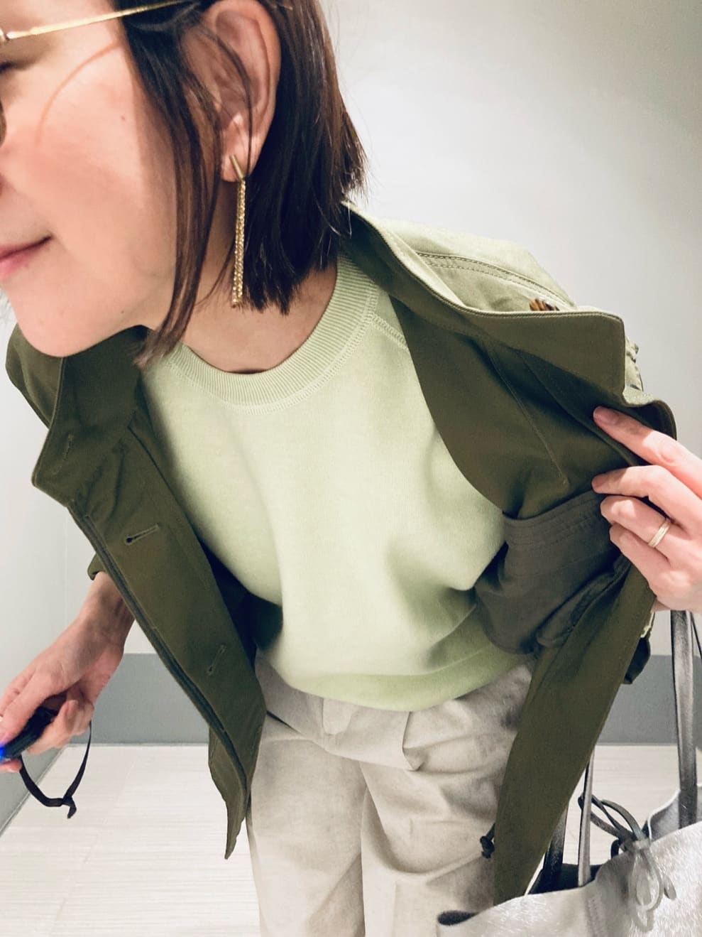 Furuさんの「DRESSTERIOR｜◆ウォッシャブルコットンカシミヤプルオーバーニット」を使ったコーディネート