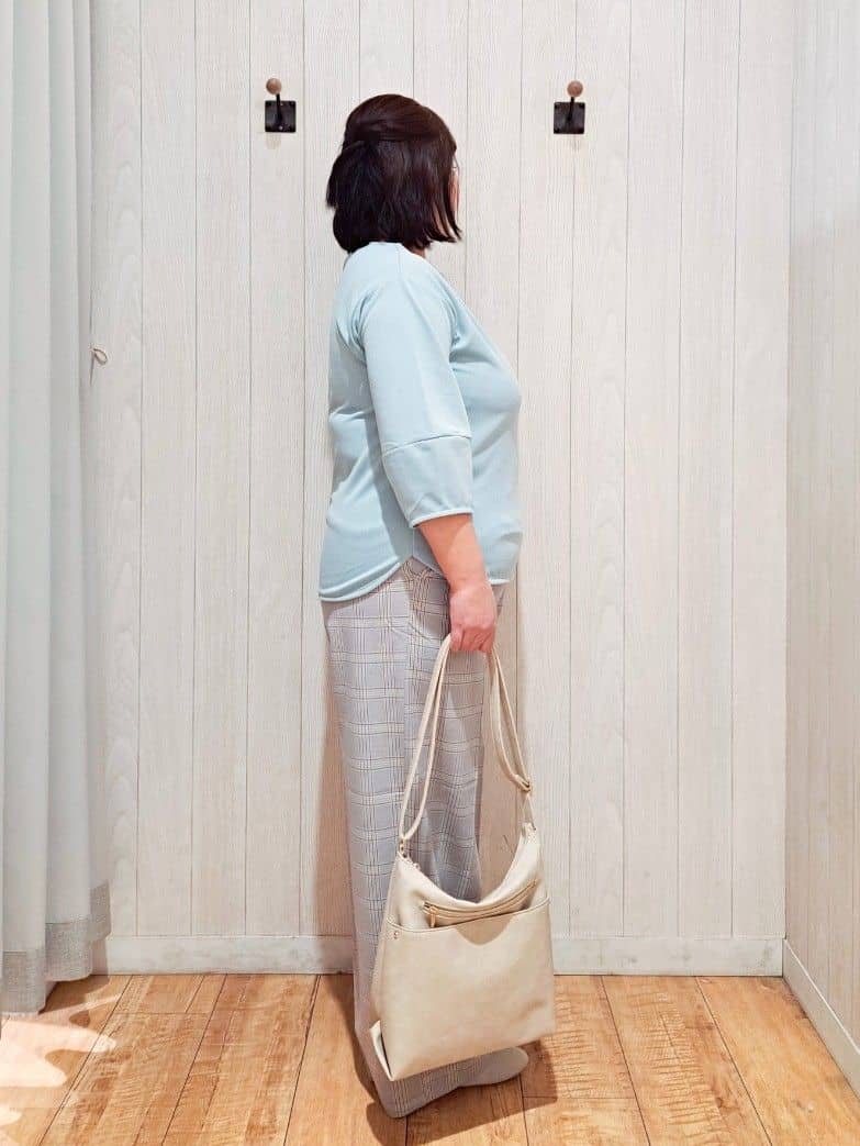 kotomiさんの「SHOO･LA･RUE｜【NEW/22.5㎝-24.5㎝】洗えてサラサラ ニットパンプス」を使ったコーディネート