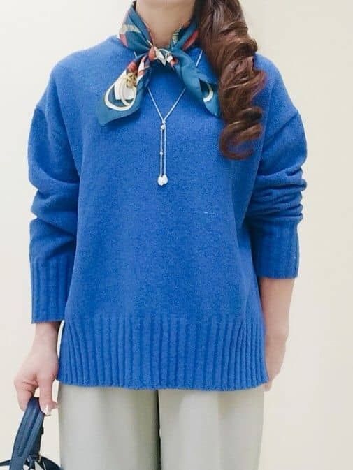 花さんの「Reflect｜ドライタッチストレートワイドパンツ」を使ったコーディネート