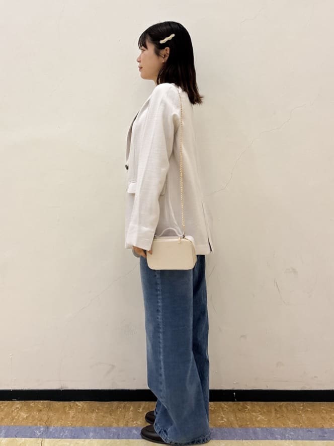 mireiさんの「OPAQUE.CLIP｜シングルテーラードジャケット【洗える／裏地なし】」を使ったコーディネート