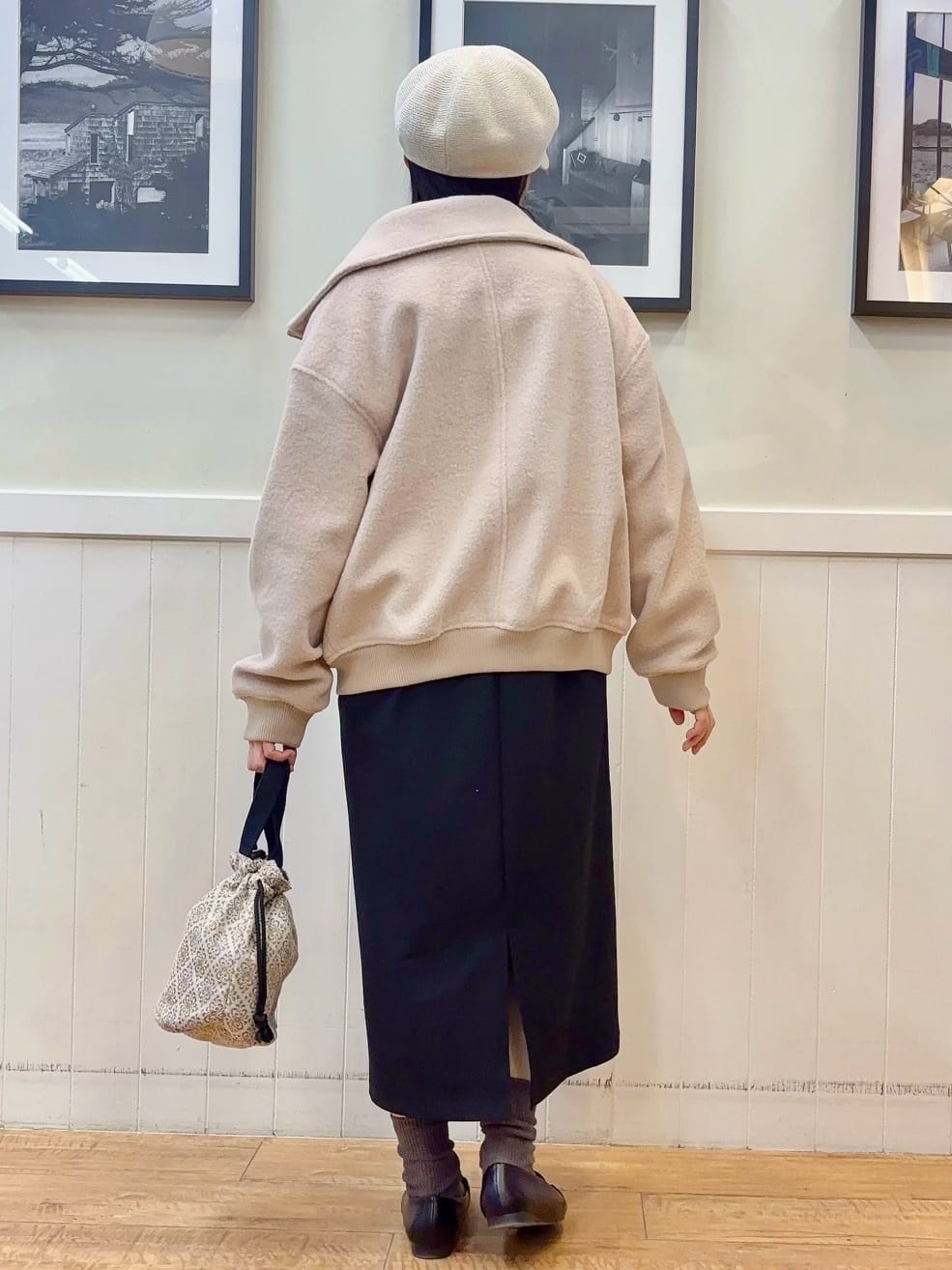 ゆうさんの「SHOO･LA･RUE｜【S-LL】軽くてふんわりあたたかい スライバージャケット」を使ったコーディネート