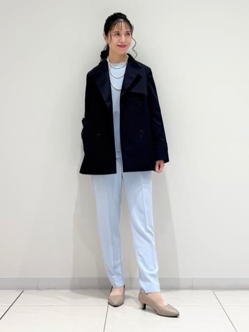 kayoさんの「INDIVI｜【花粉付着防止／撥水／UVケア】名品トレンチコート」を使ったコーディネート