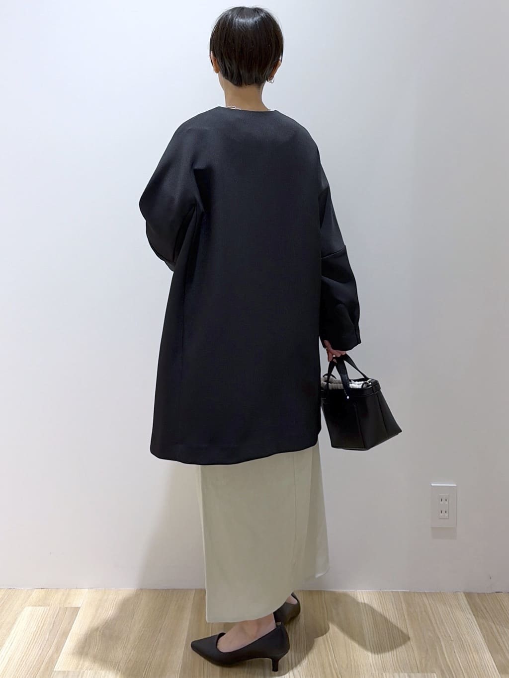 えりさんの「OPAQUE.CLIP｜フォルムスリーブミドルコート【洗濯機OK】」を使ったコーディネート
