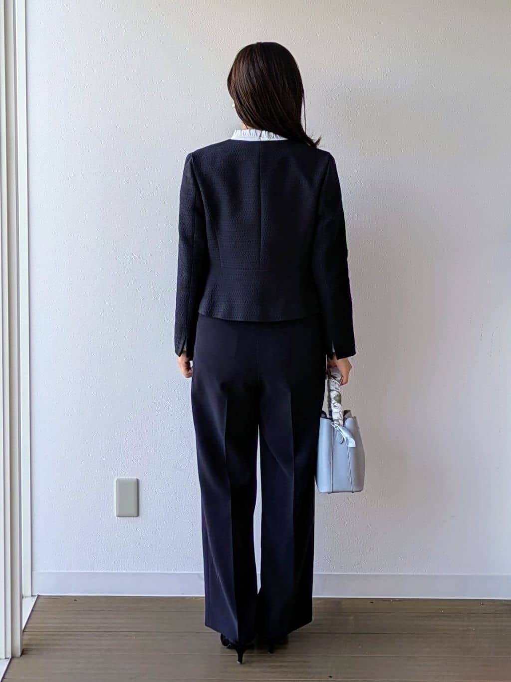 なみきさんの「UNTITLED｜【きれいめ】ツイード ペプラムジャケット」を使ったコーディネート