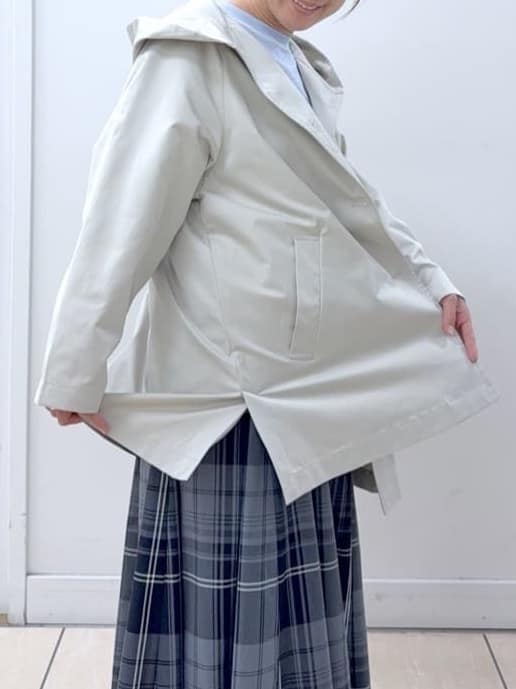 Osawaさんの「Dessin｜【洗える】フードトレンチコート」を使ったコーディネート