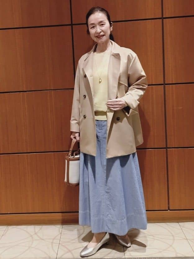 Kさんの「Reflect｜【オン・オフ着回しやすい◎】ダブルブレストジャケット」を使ったコーディネート