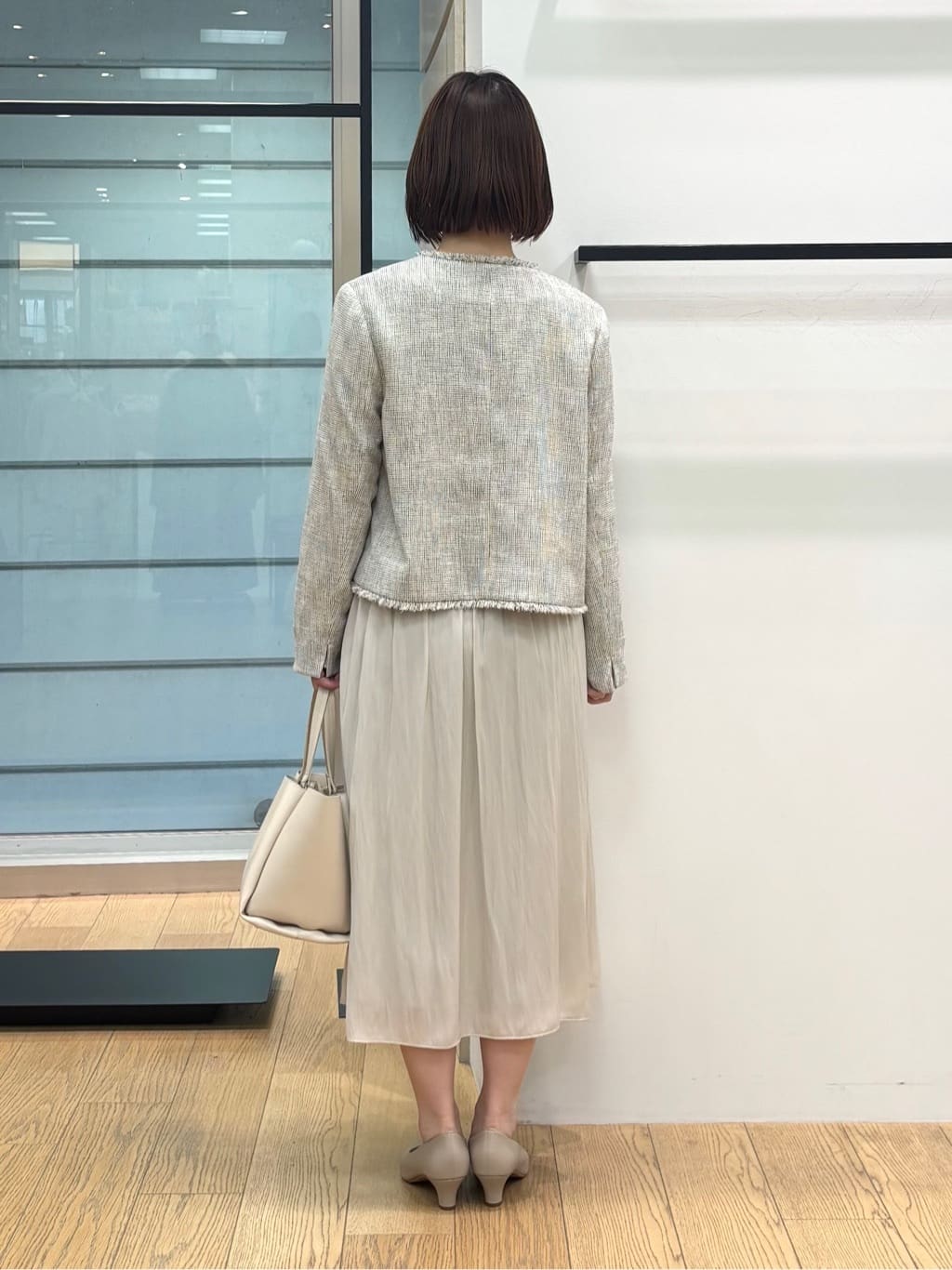 asamiさんの「INDIVI｜【洗える】ギャザーフレアワンピース」を使ったコーディネート