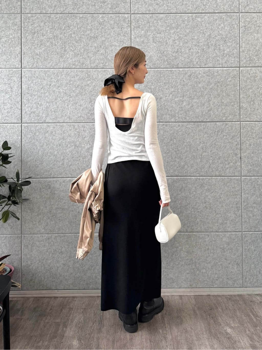 uchi__yamaさんの「CODE A｜【ReRe】easy－fit long skirt」を使ったコーディネート
