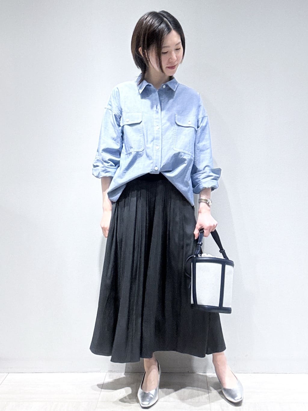まちこさんの「Reflect｜【羽織にも◎】ダンガリーシャツ」を使ったコーディネート