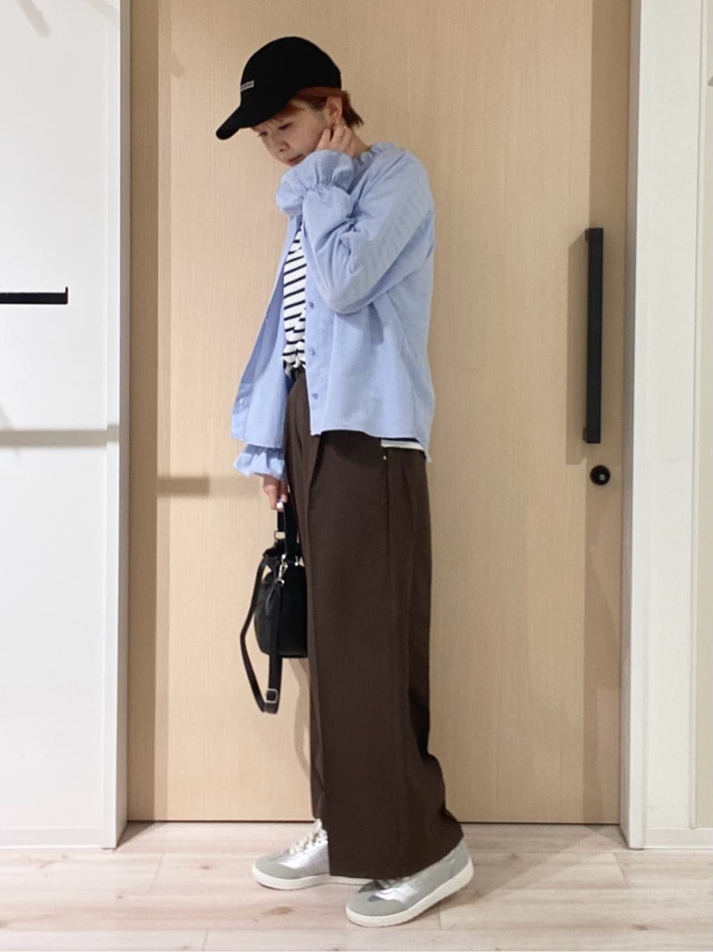 ひらしーさんの「SHOO･LA･RUE｜【洗濯機可/セットアップ可/UV/SS-LL】楽してきちんと きれい見えゆったりワイドパンツ」を使ったコーディネート