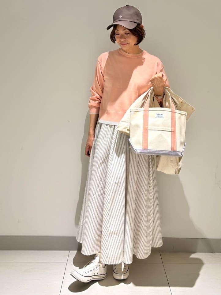 Haruさんの「Dessin｜【洗える】バイカラーデザインニット」を使ったコーディネート