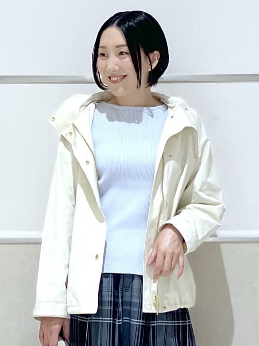 eriko さんの「Dessin｜【洗える】ボートネックリブニット」を使ったコーディネート