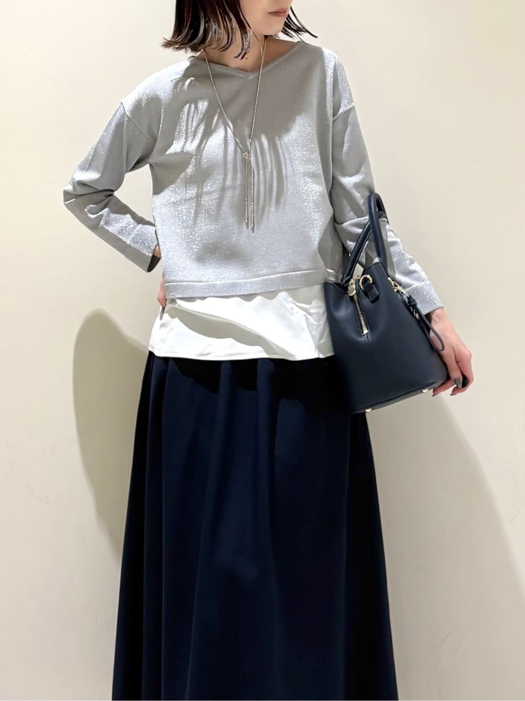 Takahashiさんの「COUP DE CHANCE｜【洗える】レイヤード風デザイントップス」を使ったコーディネート