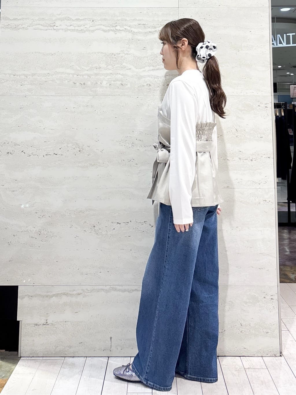 かほさんの「OPAQUE.CLIP｜【低反発】フラットバレエシューズ」を使ったコーディネート