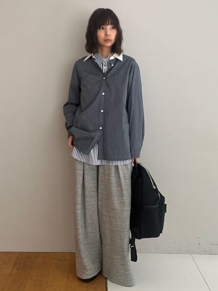 misaさんの「DRESSTERIOR｜◆【通勤/着映え/ウォッシャブル】オーバーシルエット ロンストシャツ」を使ったコーディネート