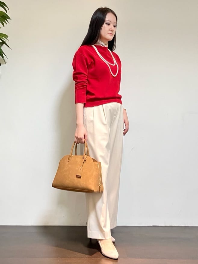 カレンさんの「UNTITLED｜【洗える】モックネックミラノリブニット」を使ったコーディネート