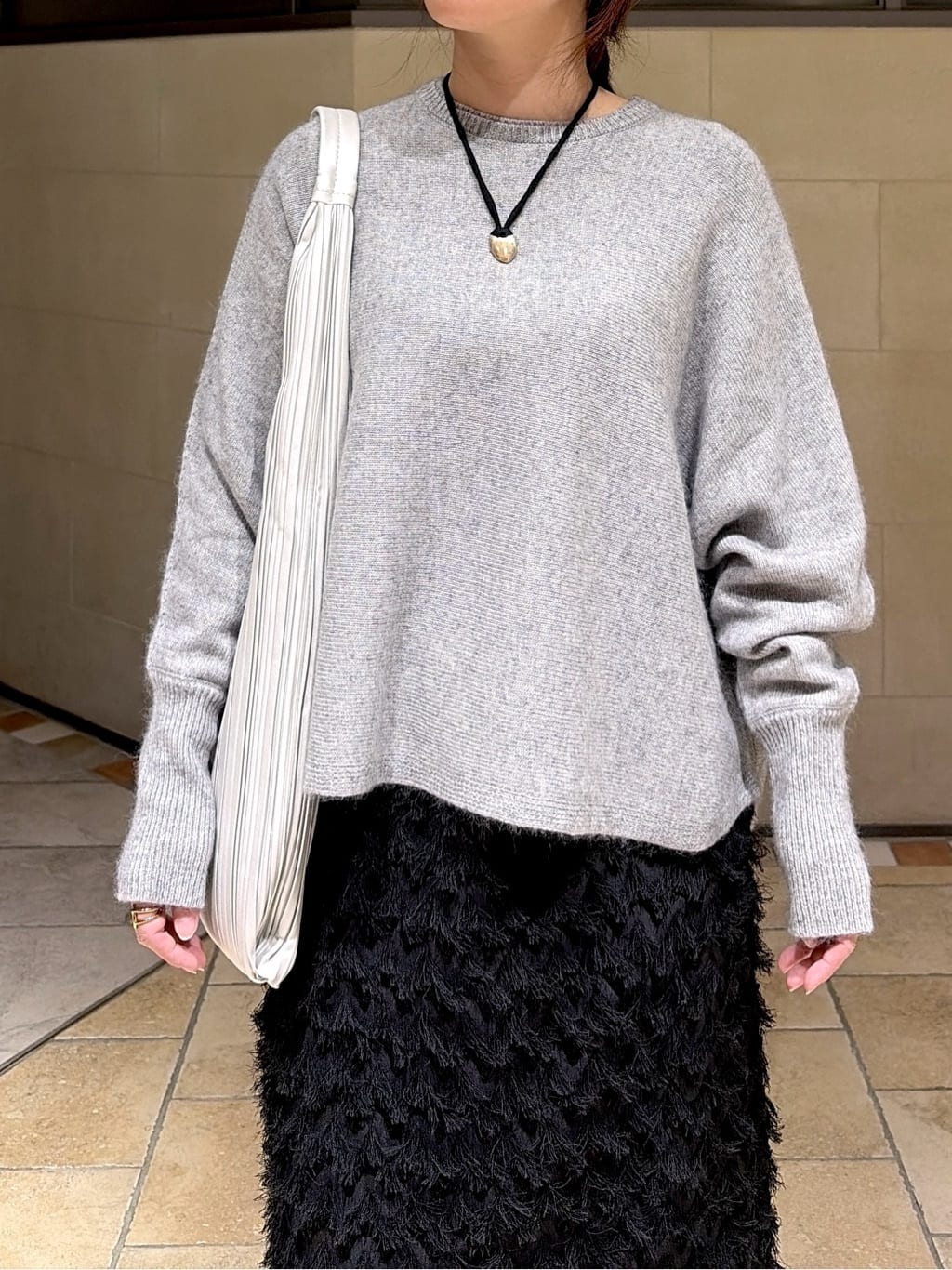 よねさんの「INDIVI｜【洗える】ヘアリーフォルムニット」を使ったコーディネート