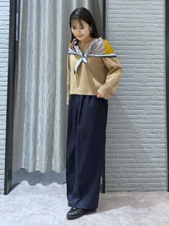 chさんの「THE SHOP TK｜ハーフミラノカーデ」を使ったコーディネート