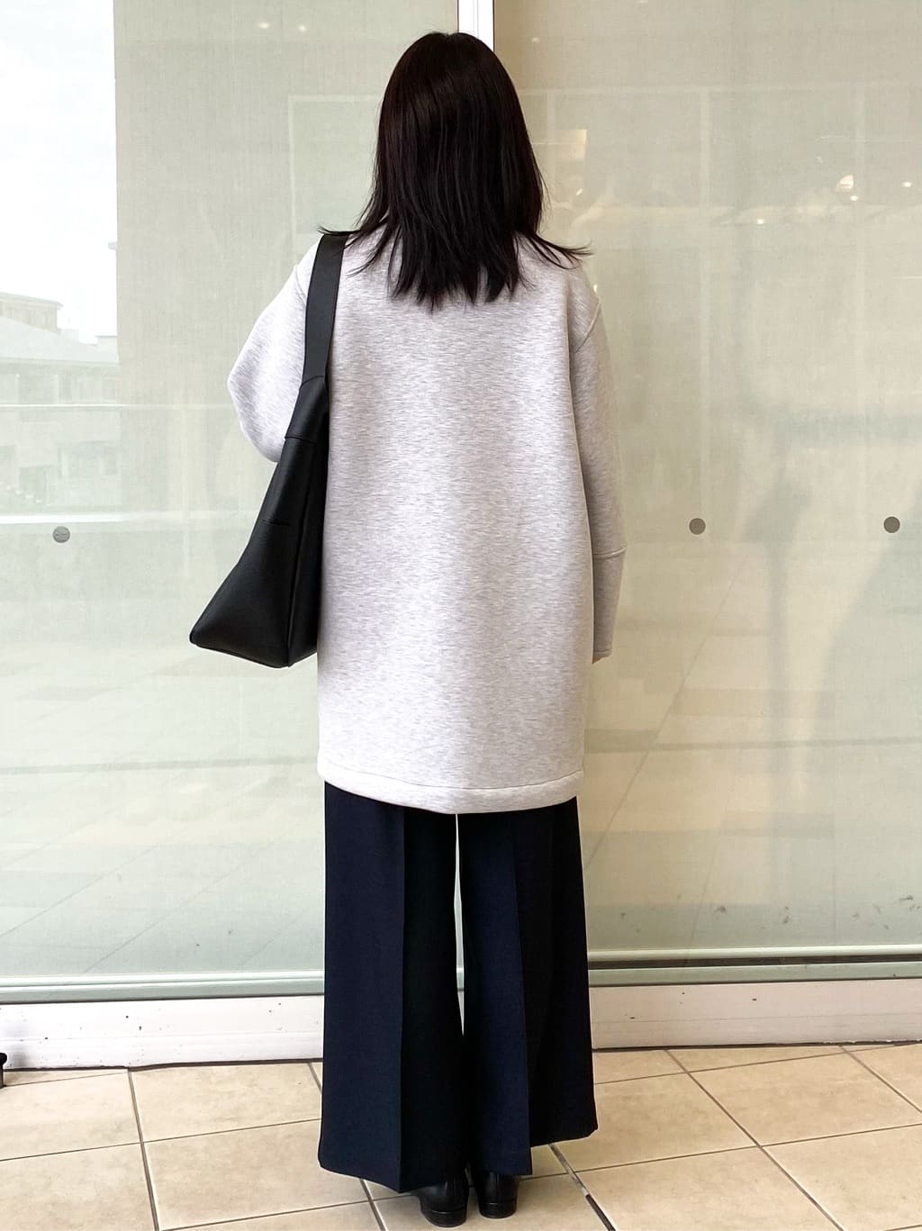 Jeanさんの「OPAQUE.CLIP｜リバーシブル配色ノーカラーコート【洗濯機OK】」を使ったコーディネート