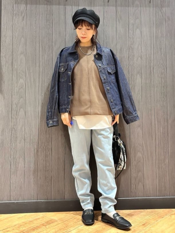 meiさんの「SHOO･LA･RUE｜【SHOO・LA・RUE DENIM】羽織るだけでこなれる　オーバーサイズデニムジャケット」を使ったコーディネート